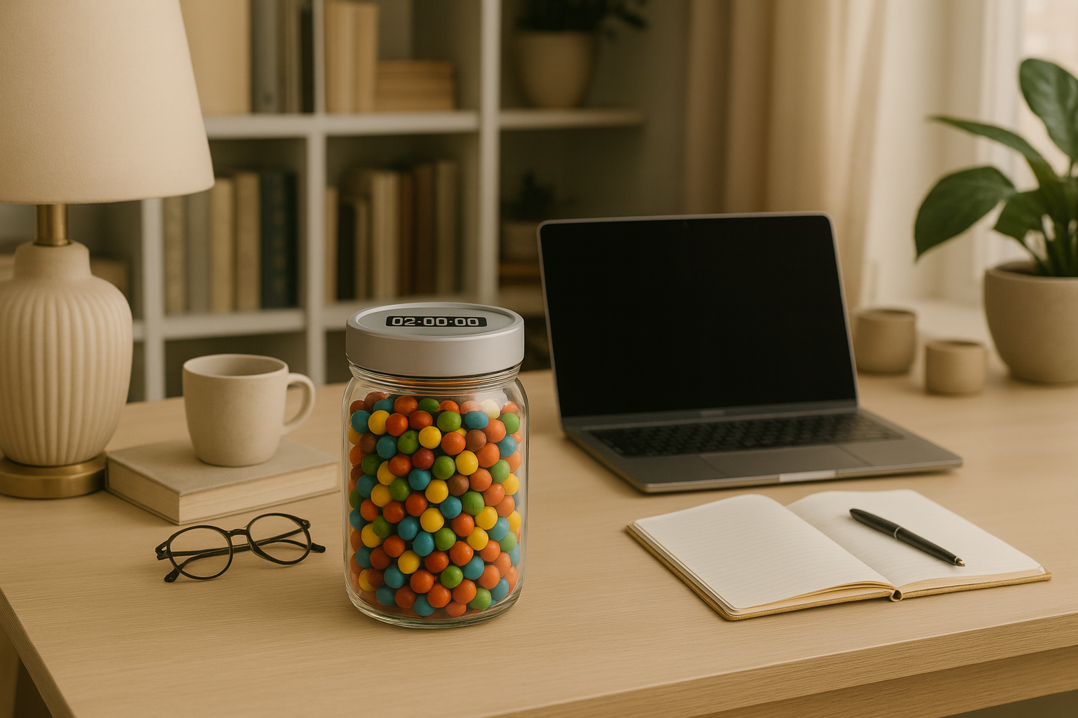 TimeLock Jar Lid – Smart Timer & Daily Access Control Top