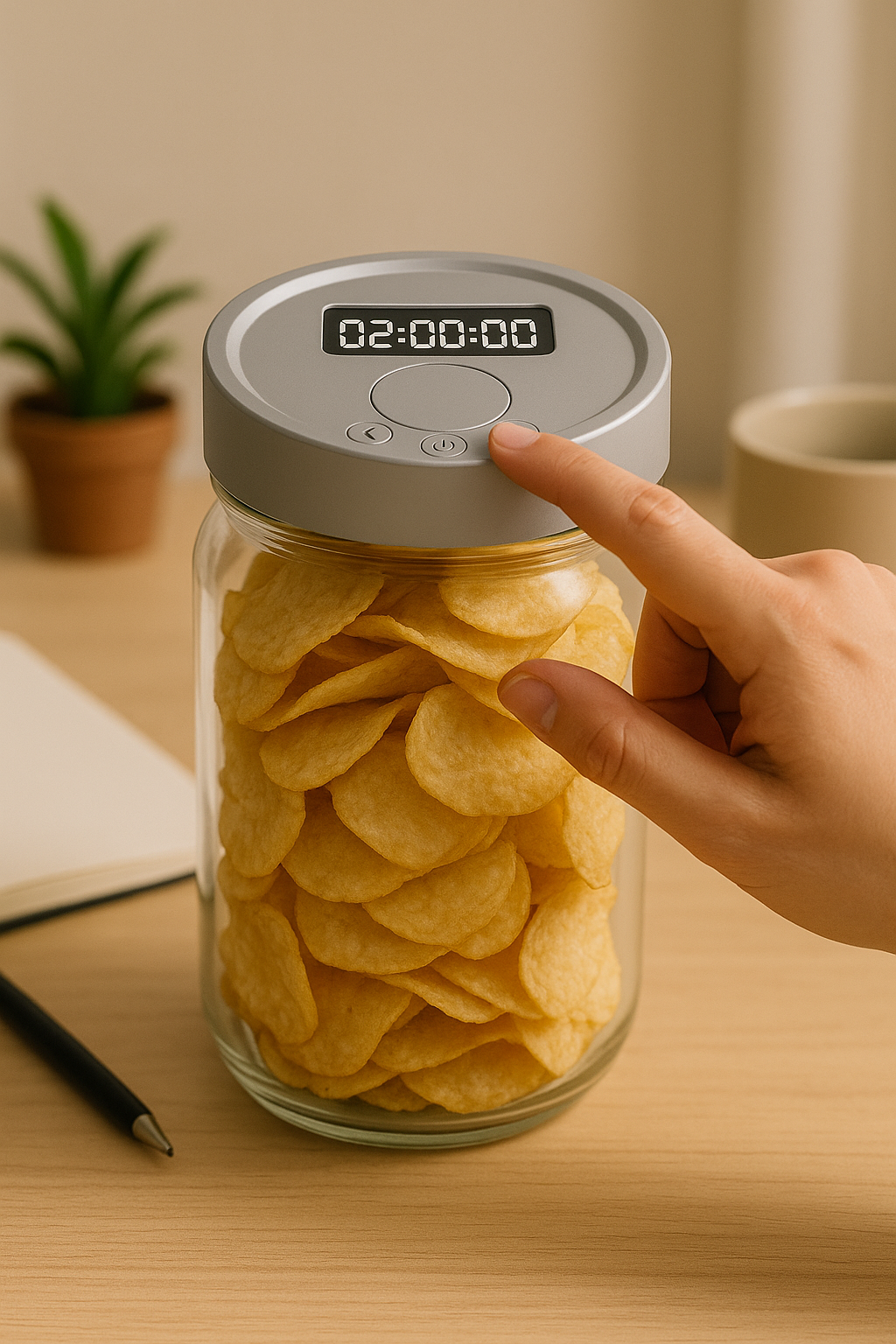 TimeLock Jar Lid – Smart Timer & Daily Access Control Top